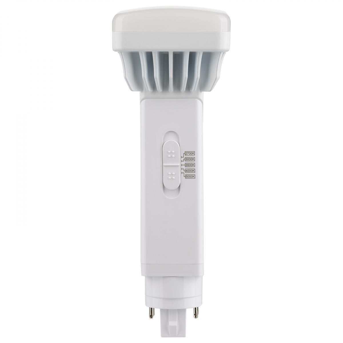 Satco 9w PL 4-Pin LED 1100Lm G24q Base 120-277v CCT Selectable White Finish Bulb