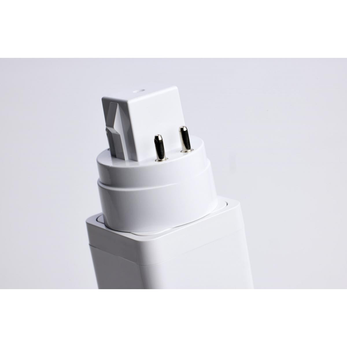 Satco 9w PL 4-Pin LED 1100Lm G24q Base 120-277v CCT Selectable White Finish Bulb