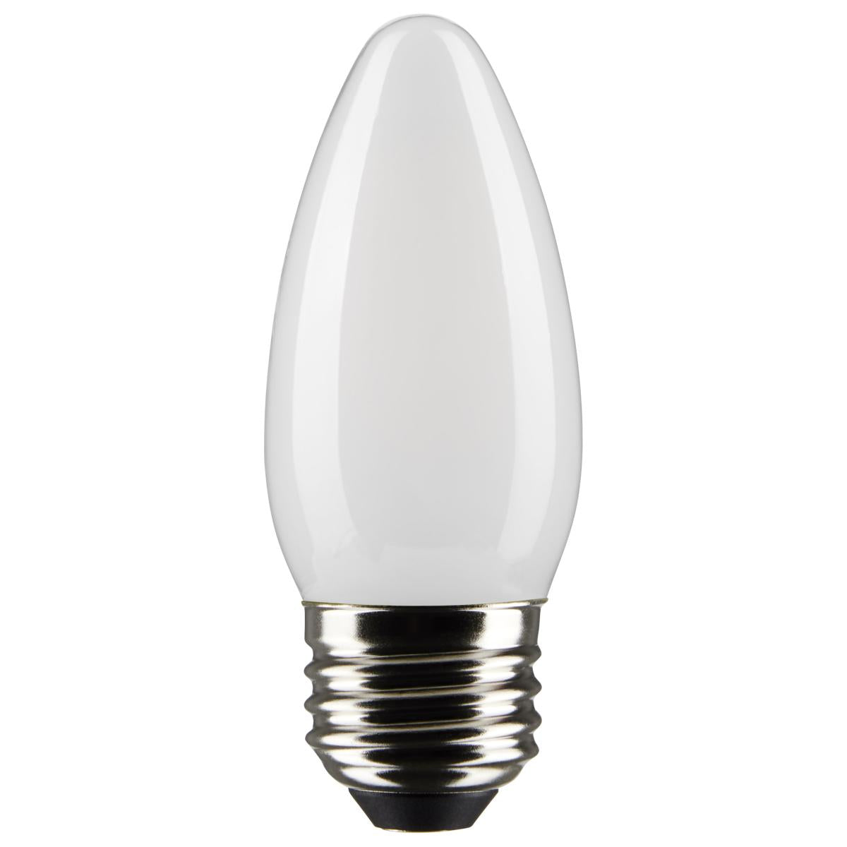 2Pk - Satco 5.5w B11 LED E26 Medium Base 5000K 120v Frosted Finish Bulb