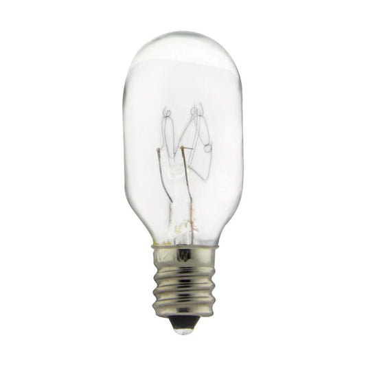 Satco 20w T7 Incandescent 130v Candelabra base Clear Finish Bulb