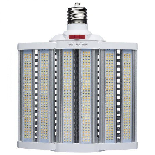 Satco LED Shoe Box Lamp Wattage and CCT Tunable 120-277v White Finish Bulb
