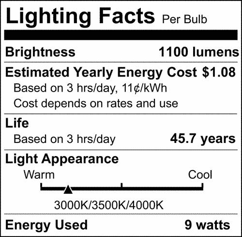 Satco 9.5w LED PL CCT Selectable G24q Base