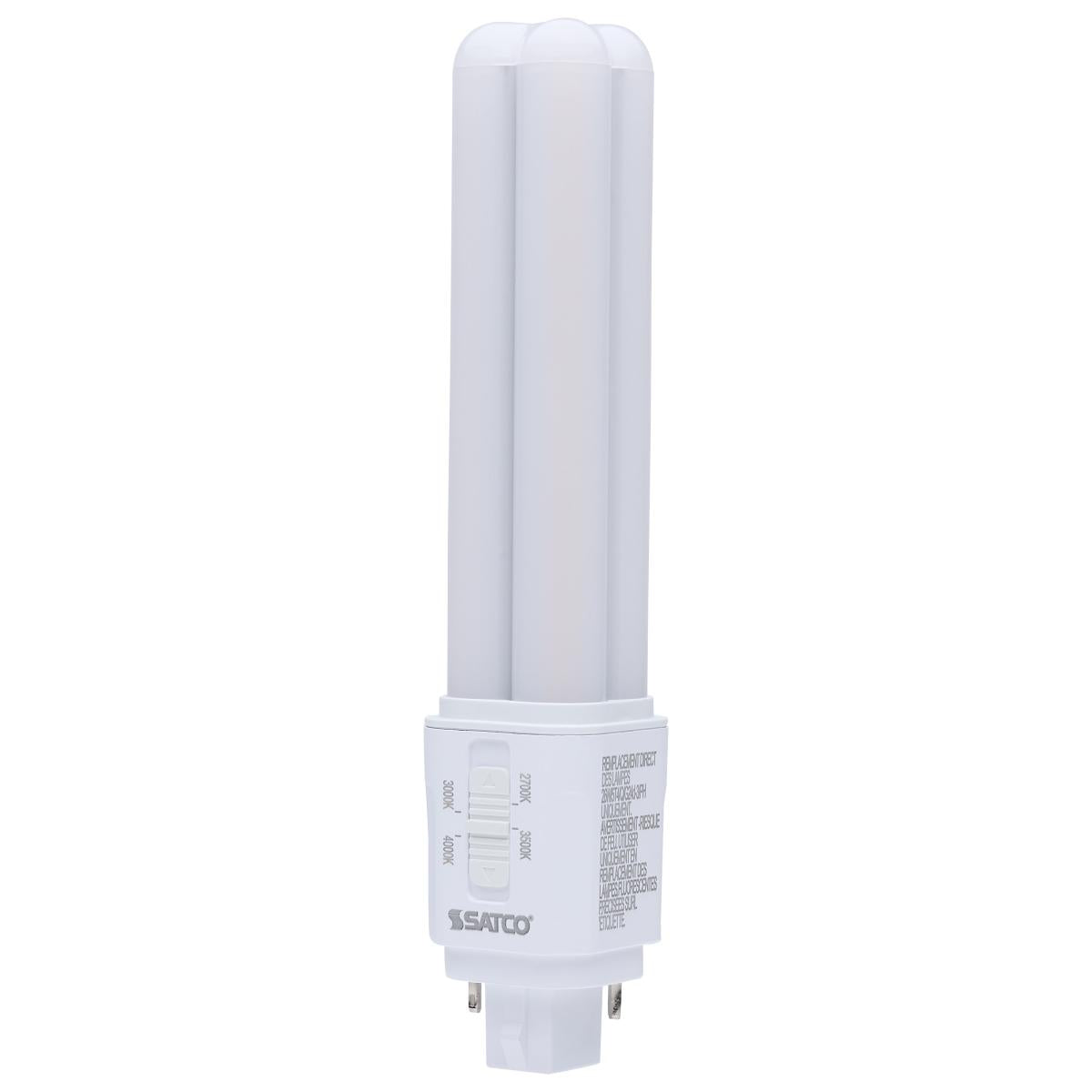 Satco 9w LED PL CCT Selectable G24d Base