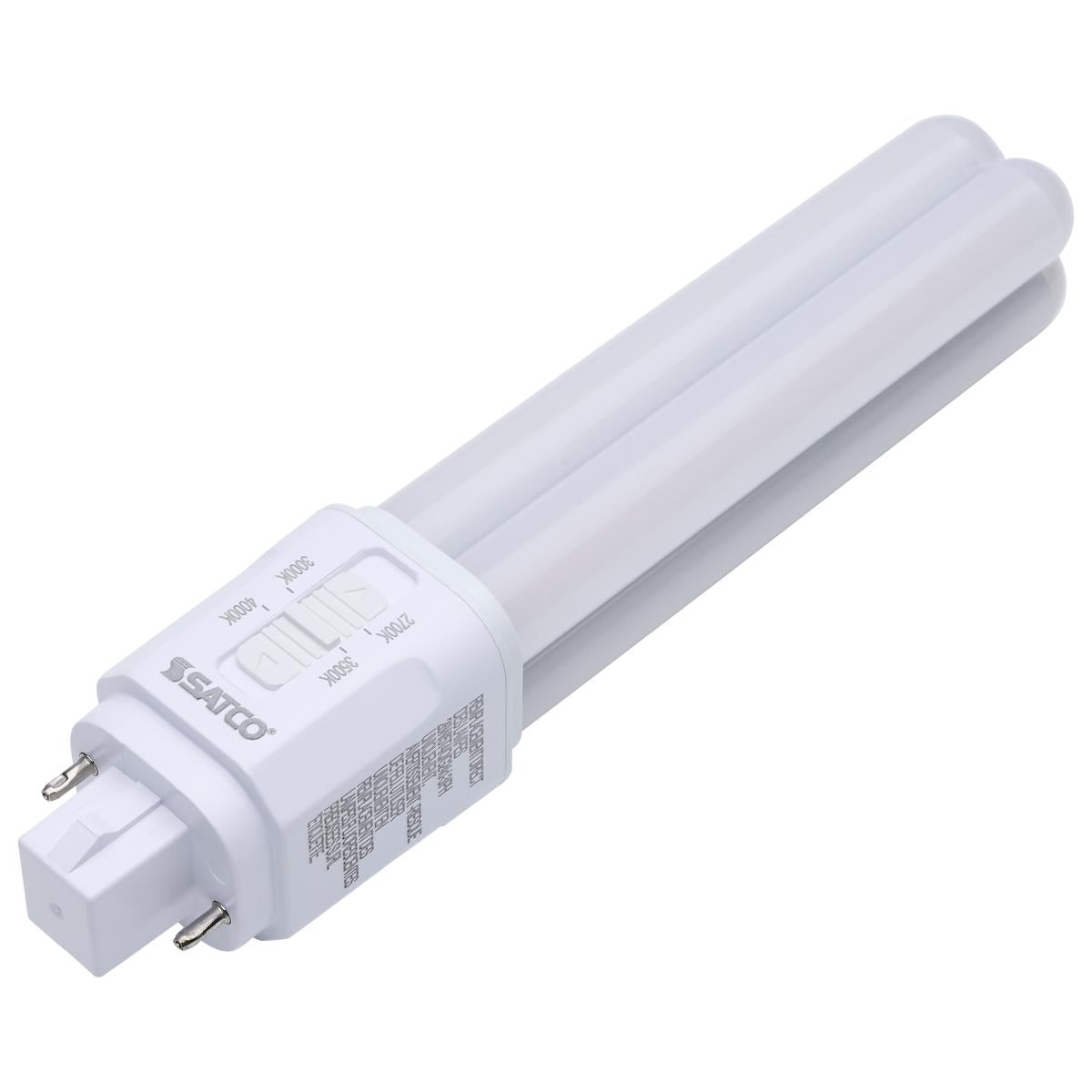 Satco 9w LED PL CCT Selectable G24d Base
