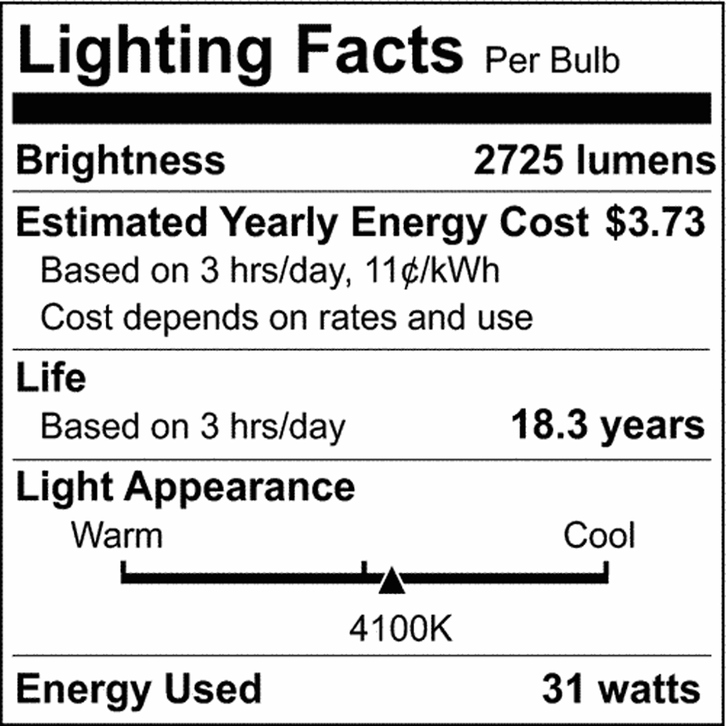 Satco 31w T8 U-Bend Fluorescent 4100K Cool White Medium Bi Pin base Tube Bulb