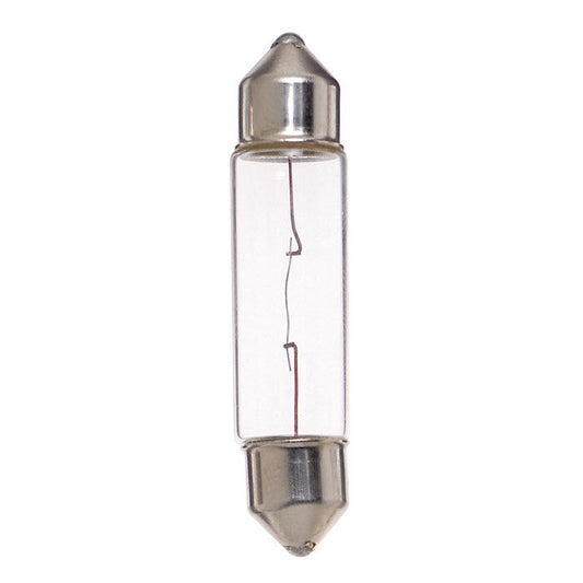 Satco 5w miniature T3 1/4 50 Lumens Festoon base 12v Bulb