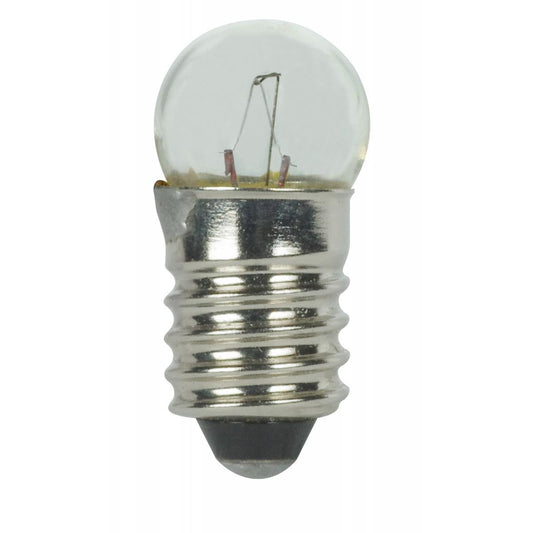 Satco 1.44w G3.5 miniature E5.5 Midget Screw base 14.4v Clear Finish Bulb