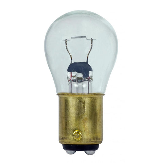 Satco 17.2w S8 miniature BA15d Double Contact base 6.4v Clear Finish Bulb