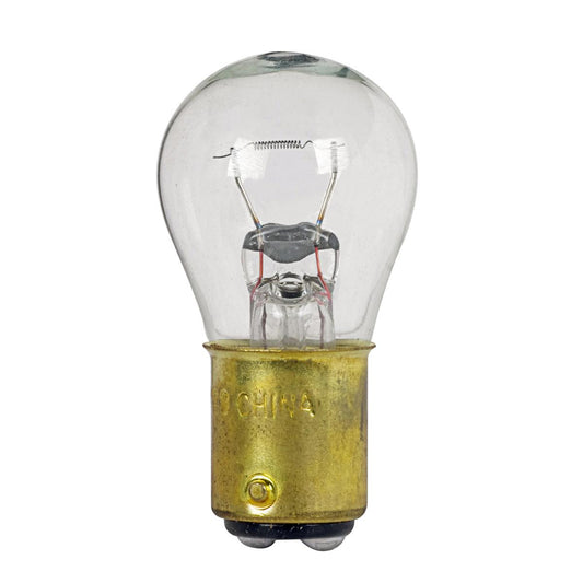 Satco 17.9w S8 miniature BA15d Double Contact base 6.5v Clear Bulb