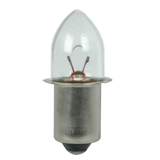 Satco 3.96w B3.5 miniature Single Contact Mini Flange base 7.2v Clear Bulb