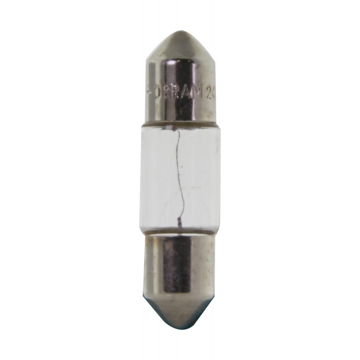 Satco 3w 6430 T2.75 miniature SV7-8 Festoon base 24v Clear Bulb