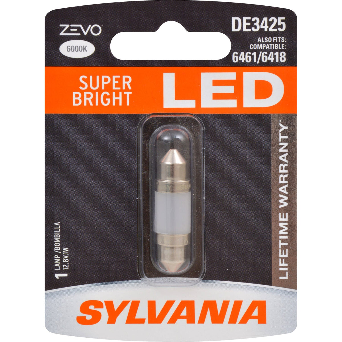 SYLVANIA ZEVO DE3425 36mm Festoon White LED Bulb