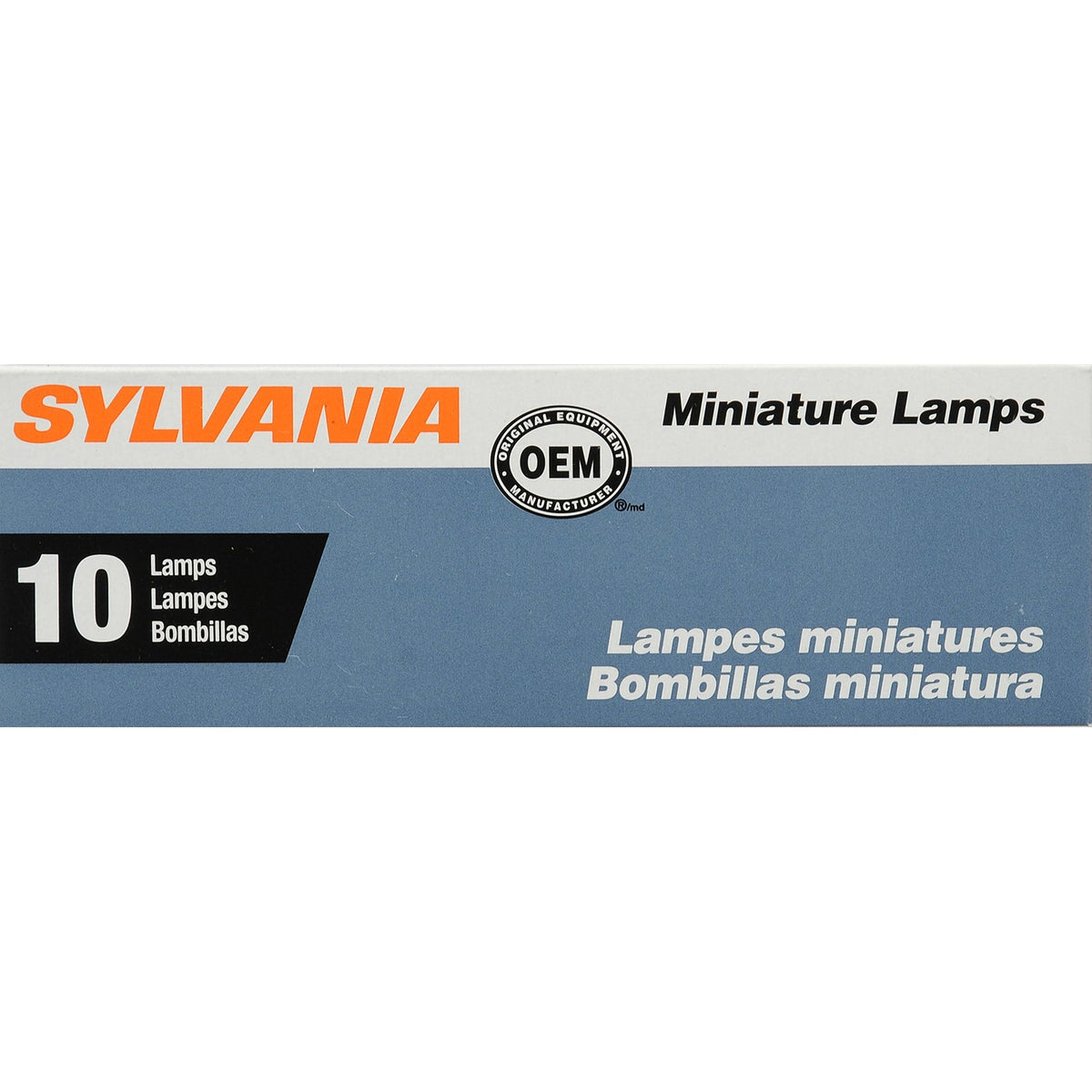 10-PK SYLVANIA 89 Standard Automotive Light Bulb