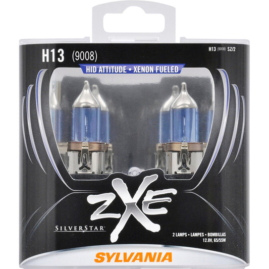 2-PK SYLVANIA H13 SilverStar zXe High Performance Halogen Headlight Bulb