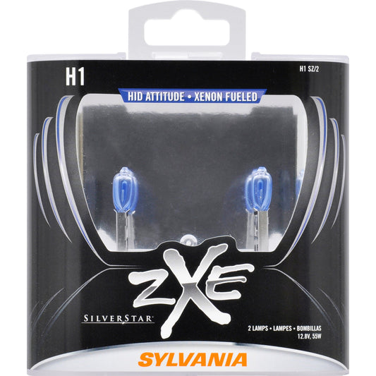 2-PK SYLVANIA H1 SilverStar zXe High Performance Halogen Headlight Bulb