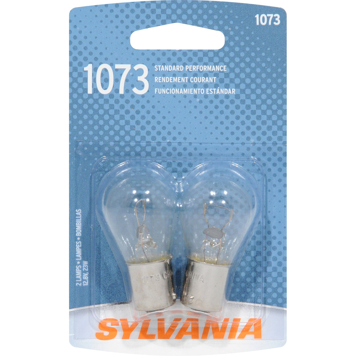2-PK SYLVANIA 1073 Standard Automotive Light Bulb