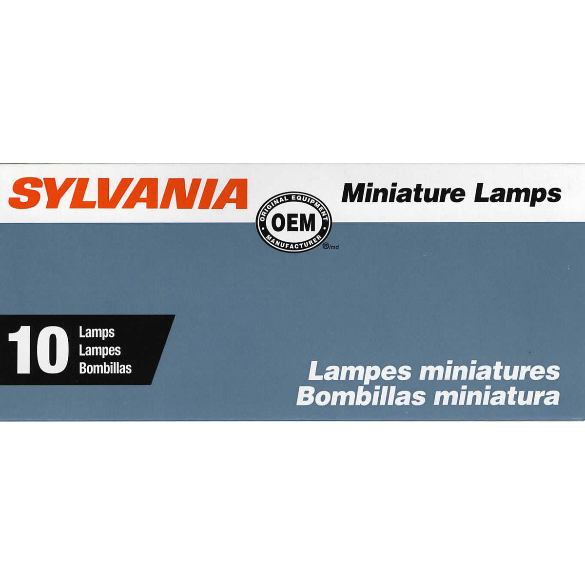 10-PK SYLVANIA 1892 Standard Automotive Light Bulb