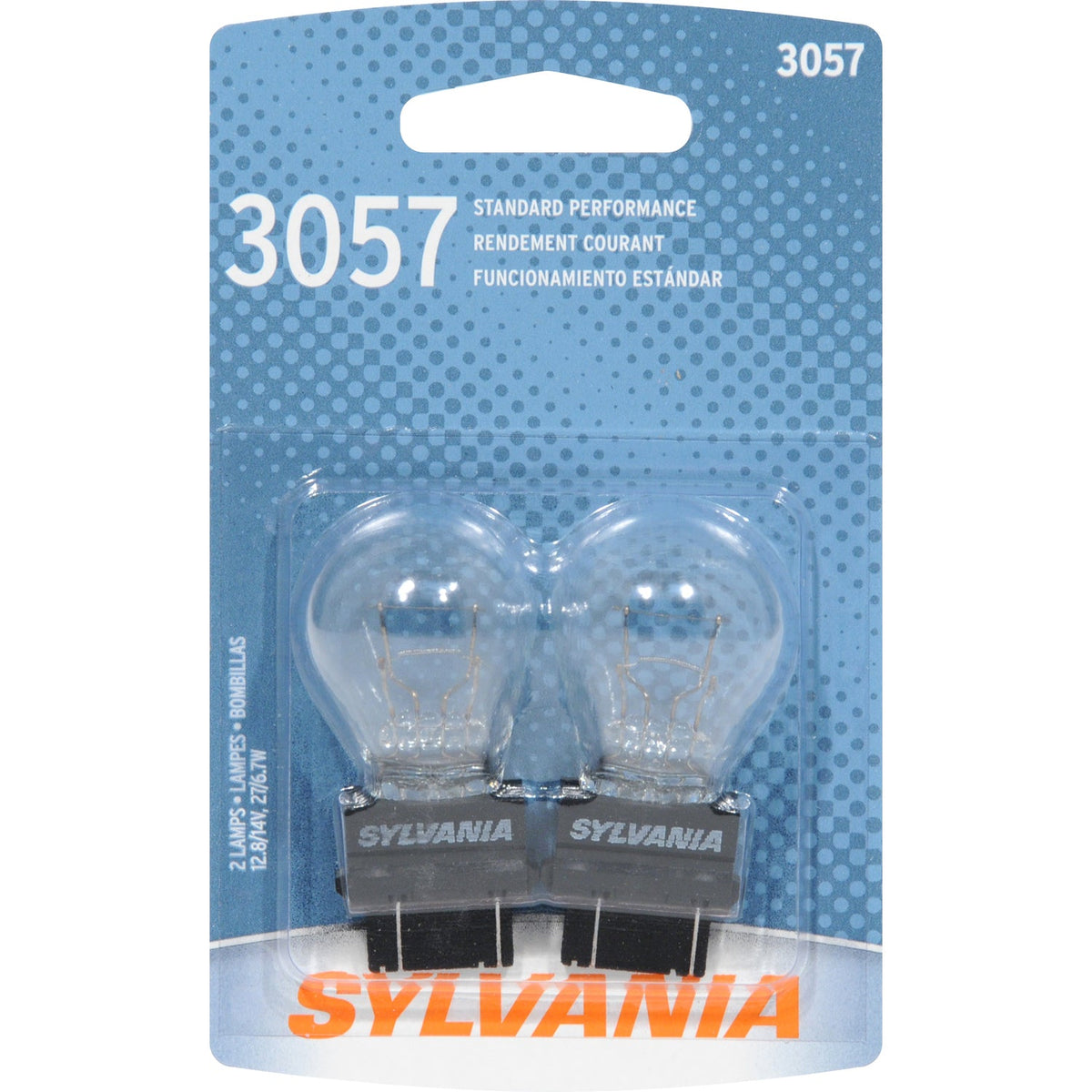2-PK SYLVANIA 3057 Standard Automotive Light Bulb