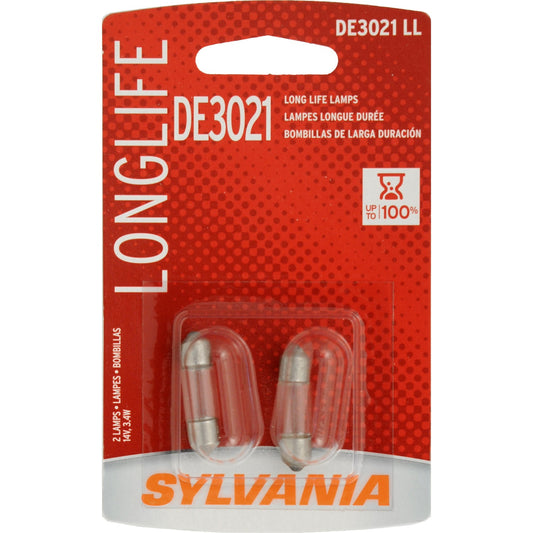 2-PK SYLVANIA DE3021 Long Life Automotive Light Bulb