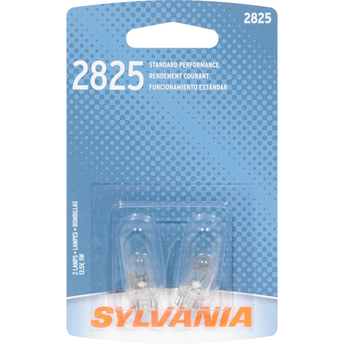 2-PK - SYLVANIA 2825 Standard Automotive Light Bulb
