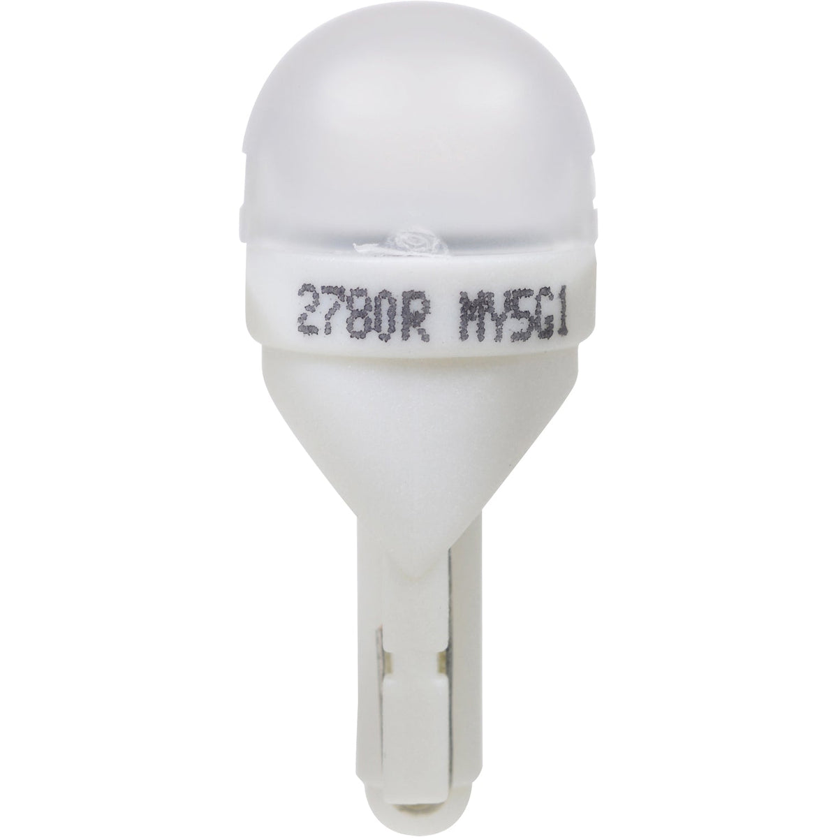 2-PK SYLVANIA 168 T10 W5W Red LED Automotive Bulb