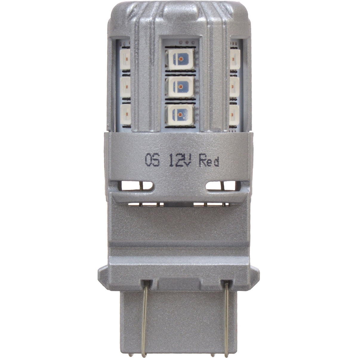 2-PK SYLVANIA 3047 Red LED Automotive Bulb