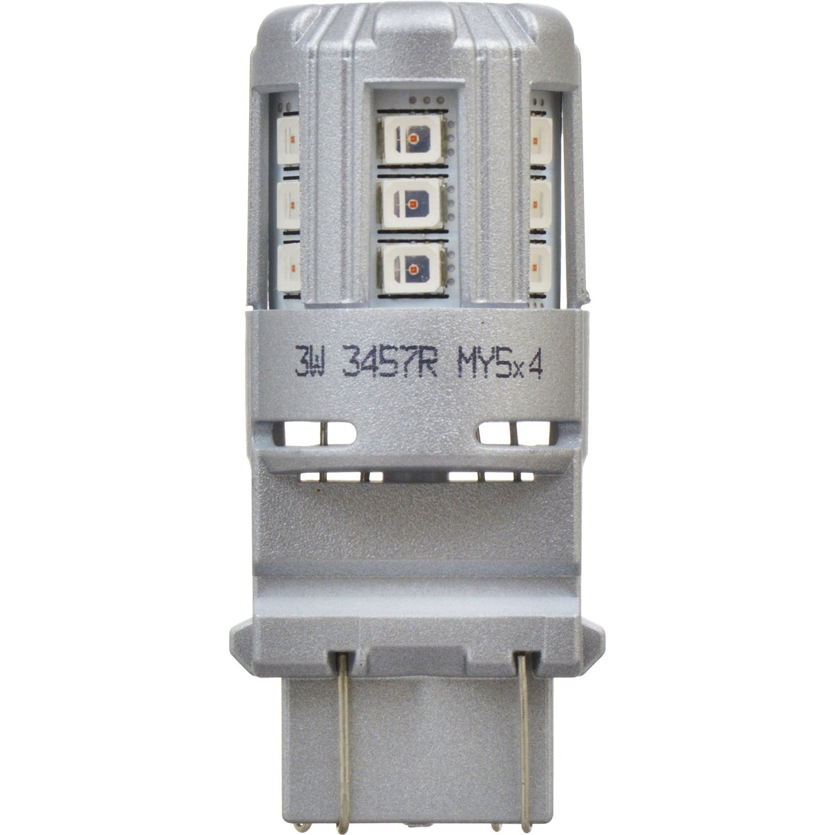 2-PK SYLVANIA 3057 Red LED Automotive Bulb