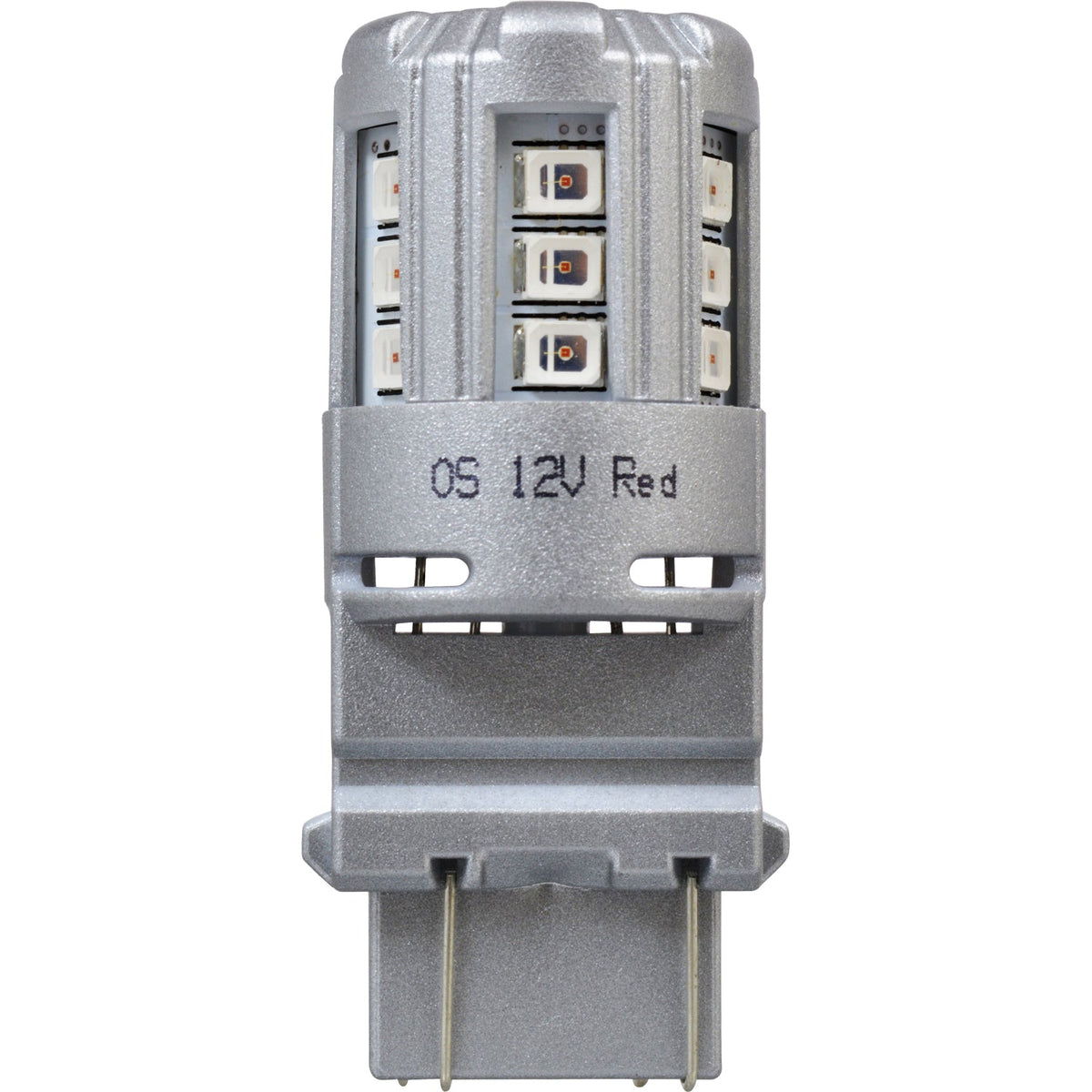 2-PK SYLVANIA 3157 Red LED Automotive Bulb