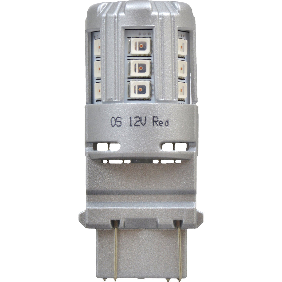 2-PK SYLVANIA 4157 Red LED Automotive Bulb