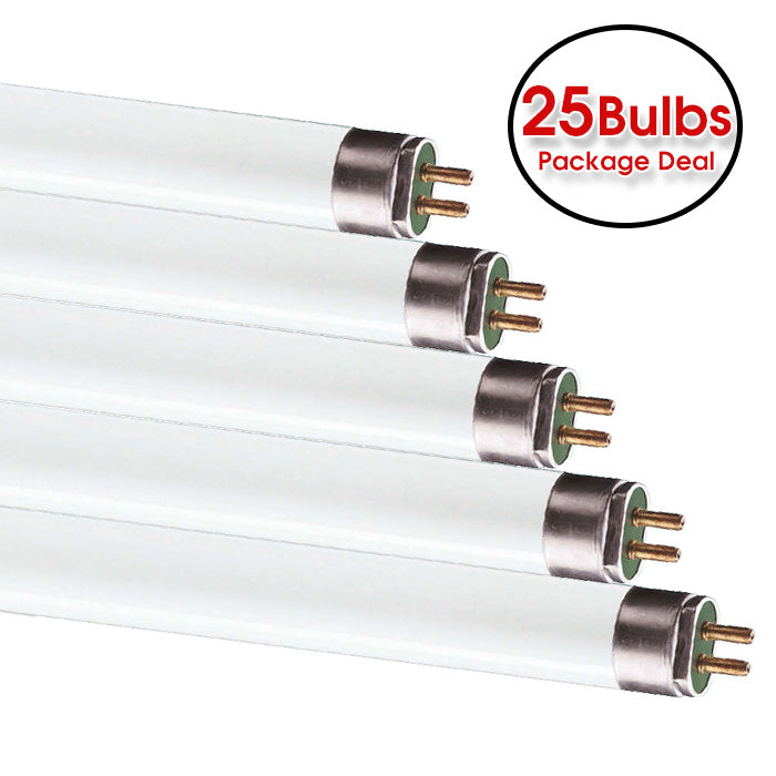 25 pk - Ushio 39w 34in T5 High Output G5 3000k Fluorescent Linear Tube Light