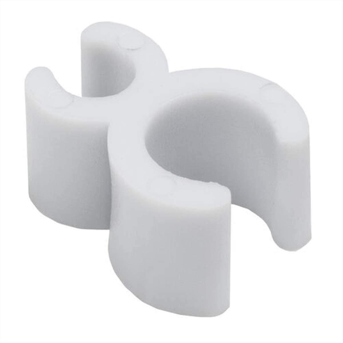 White 3/16" Sculpture Clip, 100 Pack
