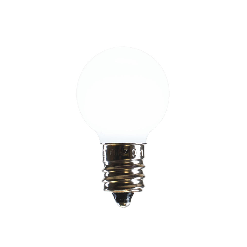 25PK - Vickerman Pure White Ceramic G30 LED Replacement Bulb