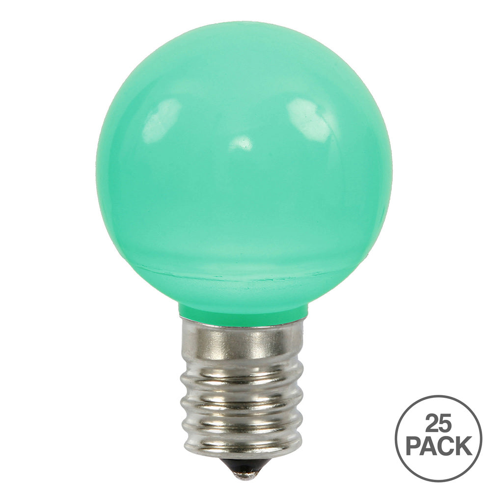 25PK - Vickerman Green Ceramic G50 LED Replacement Bulb