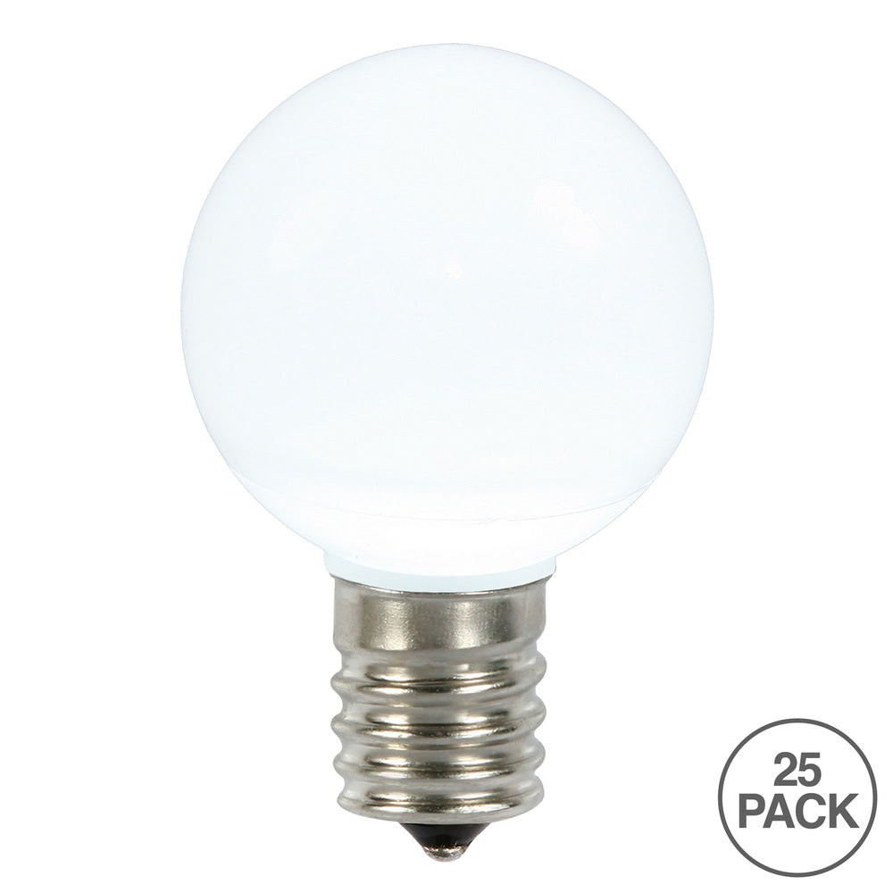25PK - Vickerman Cool White Ceramic G50 LED Replacement Bulb