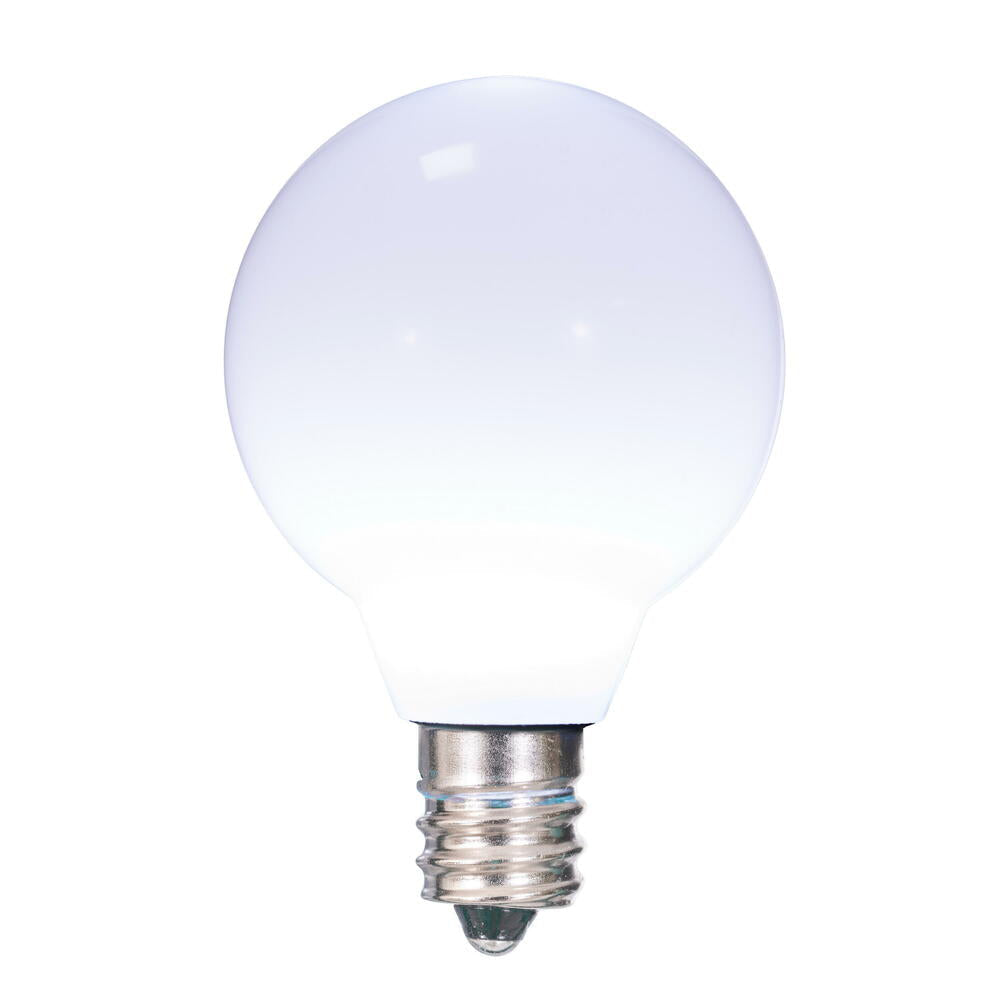 25Pk - Vickerman Cool White Faceted G40 LED Replacement Bulb
