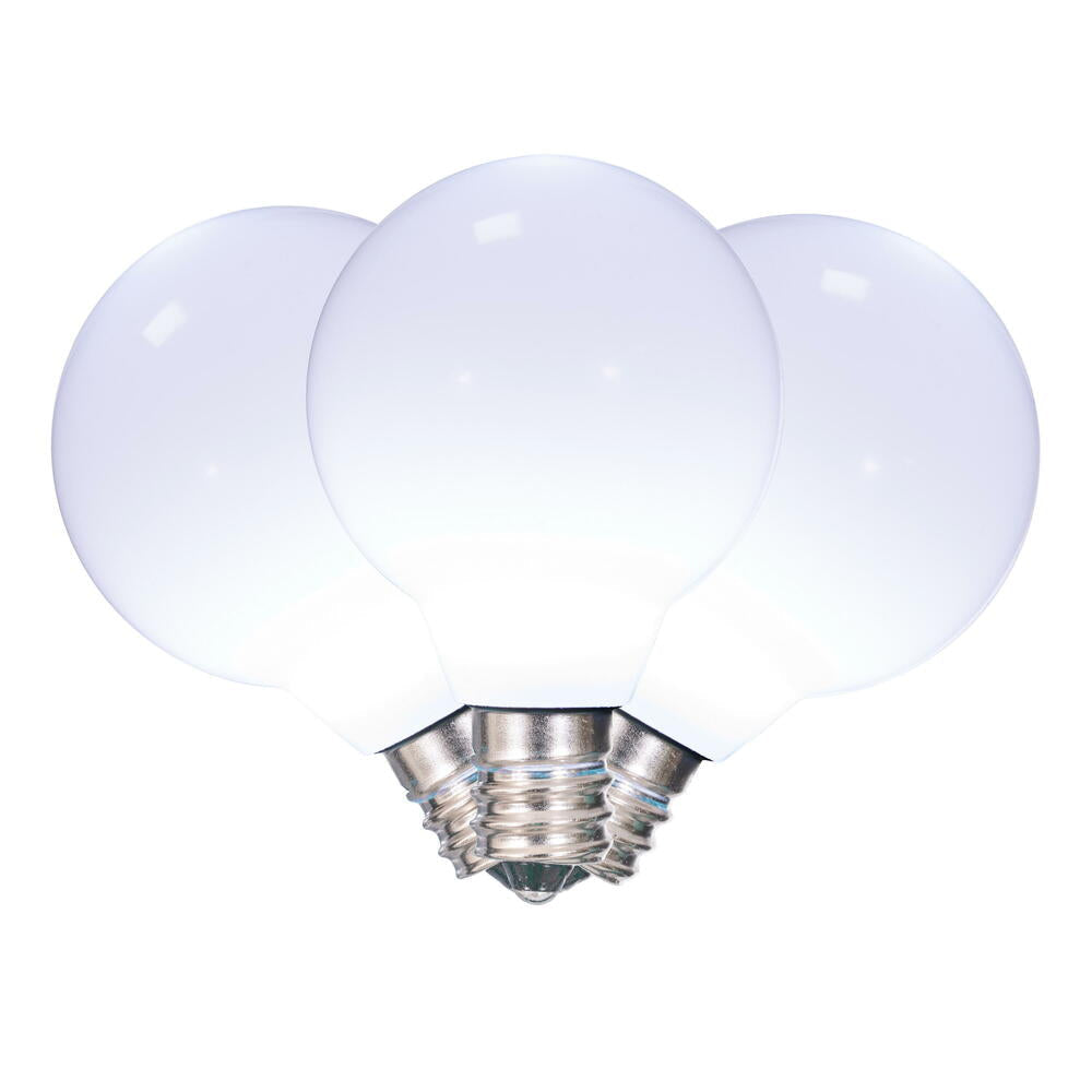 25Pk - Vickerman Cool White Faceted G40 LED Replacement Bulb