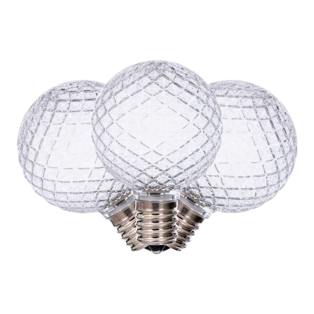25PK - Vickerman Warm White Faceted G50 LED Replacement Bulb