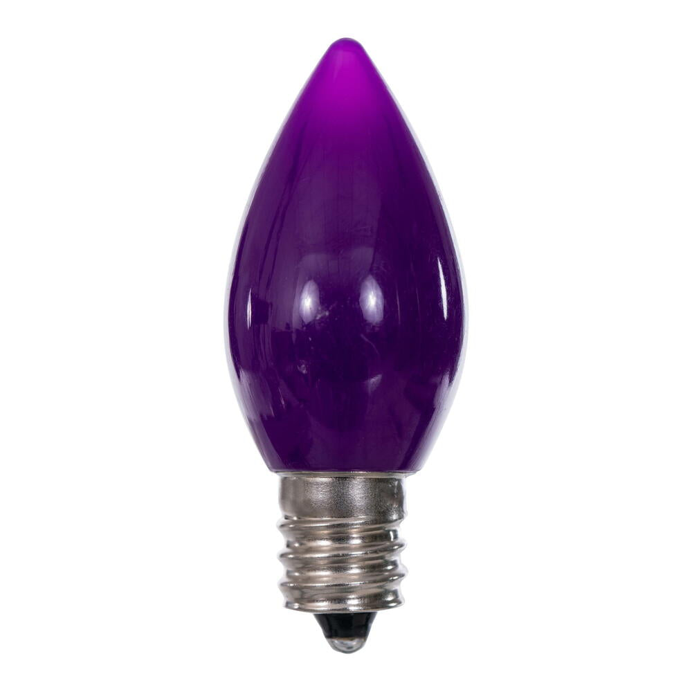 25Pk - Vickerman .6W C7 Ceramic LED Purple 3 diodes Light Bulb 120v
